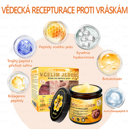 🧑‍⚕️Doporučení dermatologa 🐝 Sinvie® Krém na obnovu pleti s včelím jedem 🔥 Proti vráskám, pigmentovým skvrnám a ochablé pokožce – 50 ml