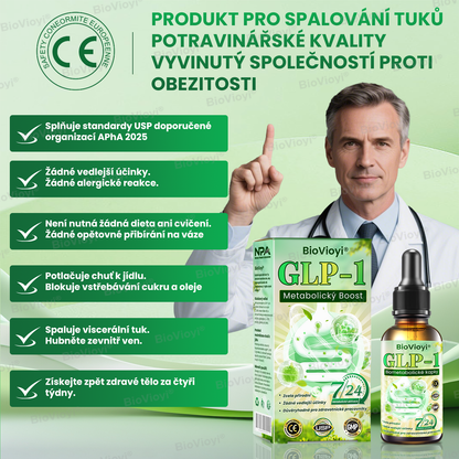 Doporučeno Klinikou Mayo | Oficiální obchod | BioVioyi® GLP-1 Metabolický Boost – kapky na hubnutí a zdraví 🔥 (Spalovač tuků v potravinářské kvalitě – vyvinutý Obesity Society)🔥🔥