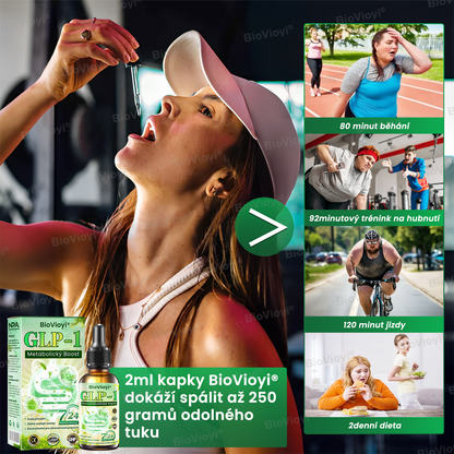Doporučeno Klinikou Mayo | Oficiální obchod | BioVioyi® GLP-1 Metabolický Boost – kapky na hubnutí a zdraví 🔥 (Spalovač tuků v potravinářské kvalitě – vyvinutý Obesity Society)🔥🔥
