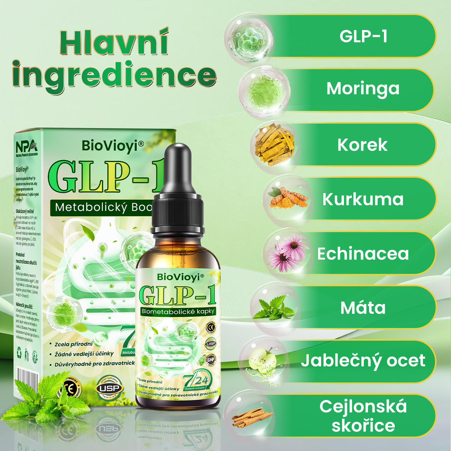 Doporučeno Klinikou Mayo | Oficiální obchod | BioVioyi® GLP-1 Metabolický Boost – kapky na hubnutí a zdraví 🔥 (Spalovač tuků v potravinářské kvalitě – vyvinutý Obesity Society)🔥🔥